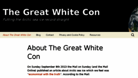 What Greatwhitecon.info website looked like in 2016 (7 years ago)