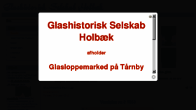 What Glashistoriskselskab.dk website looked like in 2016 (7 years ago)