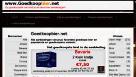 What Goedkoopbier.net website looked like in 2016 (7 years ago)