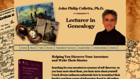 What Genealogyjohn.com website looked like in 2016 (7 years ago)