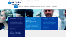 What Gkglobalsolutions.com website looked like in 2016 (7 years ago)