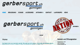 What Gerbersport.ch website looked like in 2016 (7 years ago)