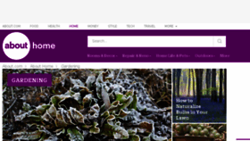 What Gardening.about.com website looked like in 2016 (7 years ago)