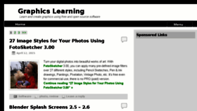 What Graphicslearning.com website looked like in 2016 (7 years ago)