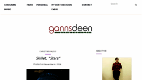 What Gannsdeen.com website looked like in 2016 (7 years ago)