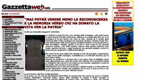 What Gazzettaweb.net website looked like in 2016 (8 years ago)