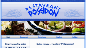 What Griechisches-restaurant-poseidon.de website looked like in 2016 (7 years ago)