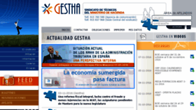 What Gestha.es website looked like in 2016 (7 years ago)