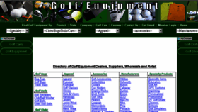 What Golfequipmentdirectory.com website looked like in 2016 (7 years ago)