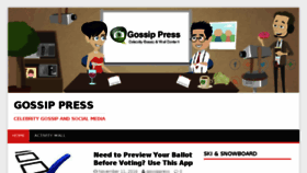 What Gossippress.com website looked like in 2016 (7 years ago)