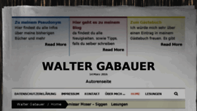 What Gabauer.de website looked like in 2016 (7 years ago)