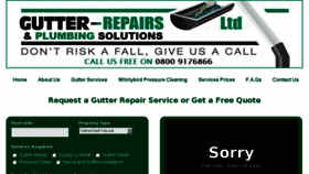 What Gutter-repair.co.uk website looked like in 2016 (7 years ago)