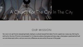 What Gracetoronto.ca website looked like in 2016 (7 years ago)