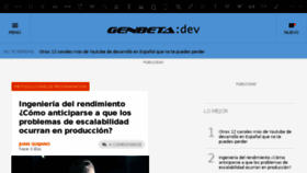 What Genbetadev.com website looked like in 2016 (7 years ago)