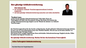 What Gebaeude-versichern.de website looked like in 2016 (7 years ago)