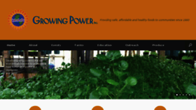 What Growingpower.org website looked like in 2016 (7 years ago)