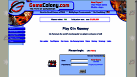 What Ginrummyplay.com website looked like in 2016 (7 years ago)