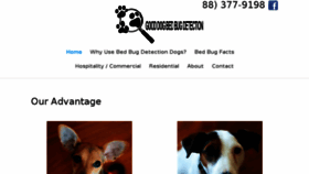 What Gooddogbedbugdetection.com website looked like in 2016 (7 years ago)