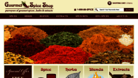 What Gourmetspiceshop.com website looked like in 2016 (7 years ago)