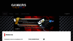 What Gamerscolombia.com website looked like in 2016 (7 years ago)