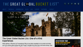 What Globalbucketlist.com website looked like in 2016 (7 years ago)