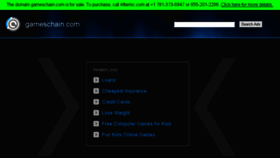 What Gameschain.com website looked like in 2016 (7 years ago)