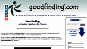 What Goodfinding.com website looked like in 2016 (7 years ago)