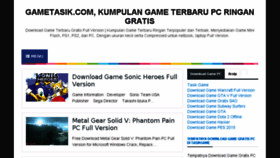 What Gametasik.blogspot.com website looked like in 2016 (7 years ago)