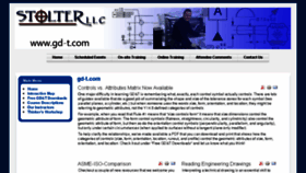 What Gd-t.com website looked like in 2016 (9 years ago)