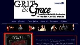 What Gritandgrace.org website looked like in 2016 (7 years ago)