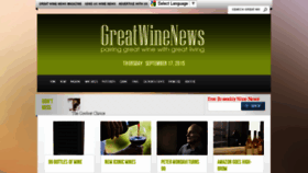 What Greatwinenews.com website looked like in 2016 (7 years ago)