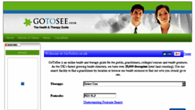 What Gotosee.co.uk website looked like in 2016 (7 years ago)