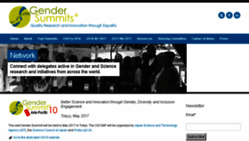 What Gender-summit.eu website looked like in 2016 (7 years ago)