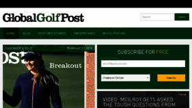 What Globalgolfpost.com website looked like in 2016 (7 years ago)