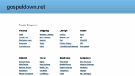 What Gospeldown.net website looked like in 2016 (7 years ago)