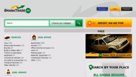 What Ghanatrade24.com website looked like in 2016 (7 years ago)