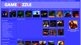 What Gamezzle.com website looked like in 2016 (7 years ago)