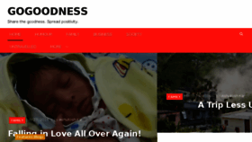 What Gogoodness.com website looked like in 2016 (7 years ago)