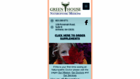 What Greenhousemedicine.com website looked like in 2016 (7 years ago)