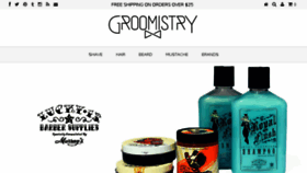 What Groomistry.com website looked like in 2016 (7 years ago)