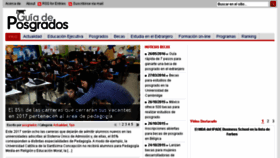 What Guiadeposgrados.com website looked like in 2016 (7 years ago)