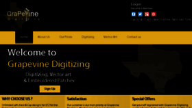 What Grapevinedigitizing.com website looked like in 2016 (7 years ago)
