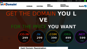 What Get4domain.com website looked like in 2016 (7 years ago)