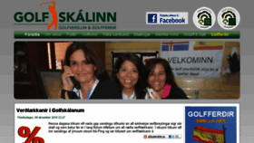 What Golfskalinn.is website looked like in 2016 (7 years ago)
