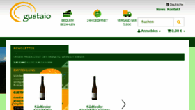 What Gustaio.com website looked like in 2016 (7 years ago)