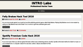 What Getintro.net website looked like in 2016 (9 years ago)