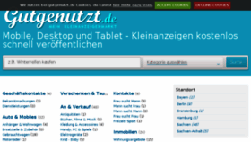 What Gutgenutzt.de website looked like in 2016 (7 years ago)