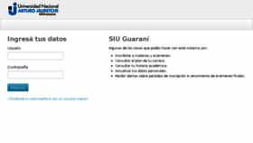 What Guarani.unaj.edu.ar website looked like in 2016 (7 years ago)