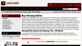 What Ginsengroot.com website looked like in 2016 (7 years ago)