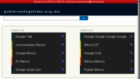 What Gobiernolegitimo.org.mx website looked like in 2016 (7 years ago)